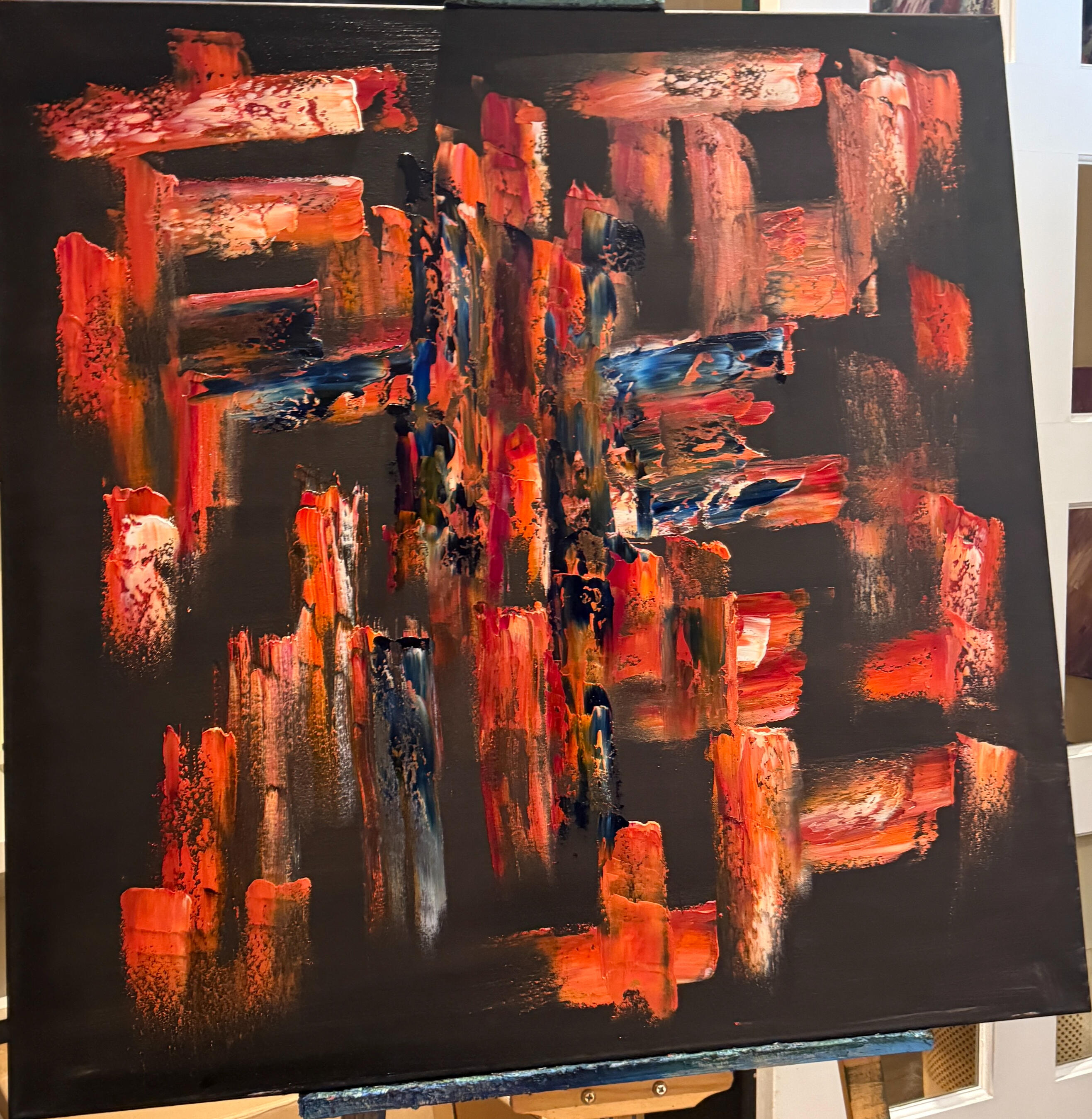 A visually Connecting Painting that leads the eye through connections.