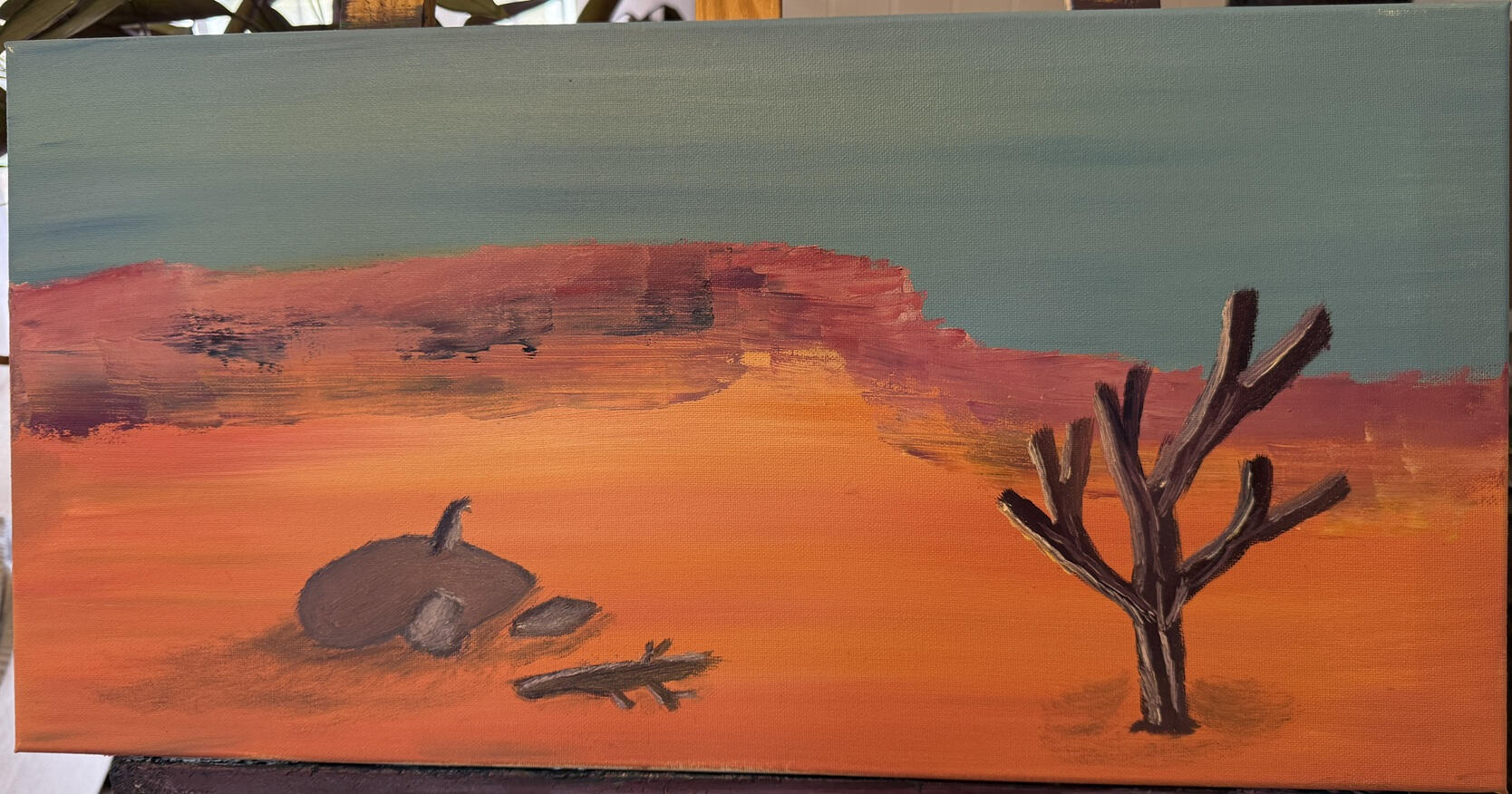 Painted after a phone call that my music was played in Arizona