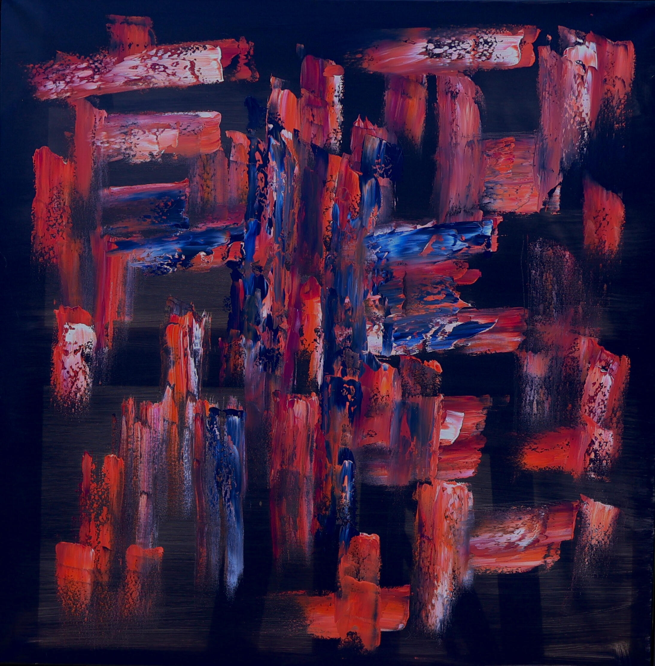 A visually Connecting Painting that leads the eye through connections.